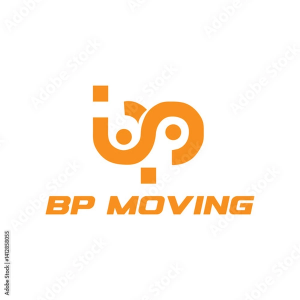 Fototapeta Bp moving logo design 