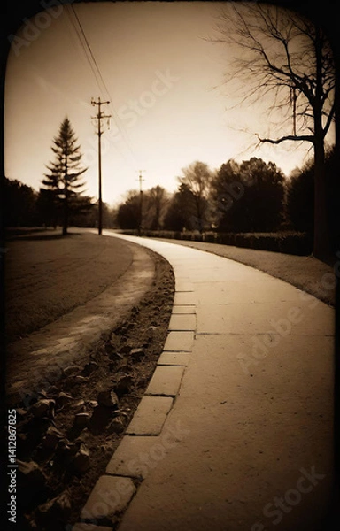 Obraz sunset in the city