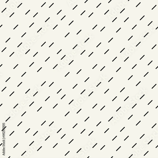 Fototapeta Vector seamless pattern. Modern stylish texture. Geometric striped ornament. Monochrome geometric swatch. Smooth diagonal capsules.