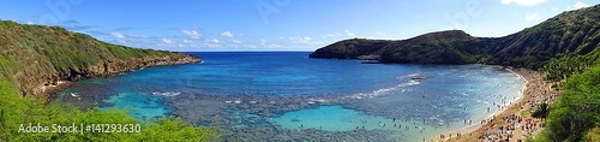 Obraz Hanauma Balaka Ball Bay, Oahu, Hawaje.