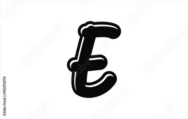 Fototapeta Elegant Letter E logo Vector Template Initial Letter E Logo Design. Creative And Modern E logo