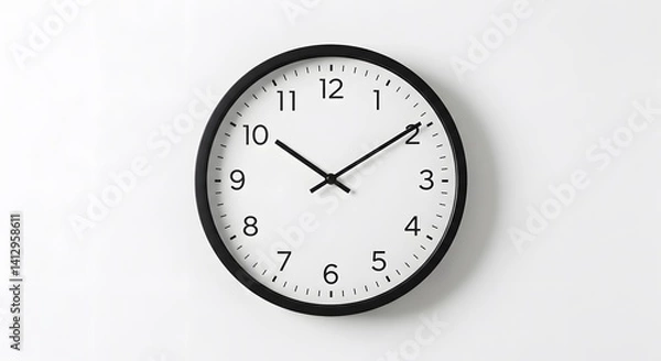 Fototapeta clock on a white background