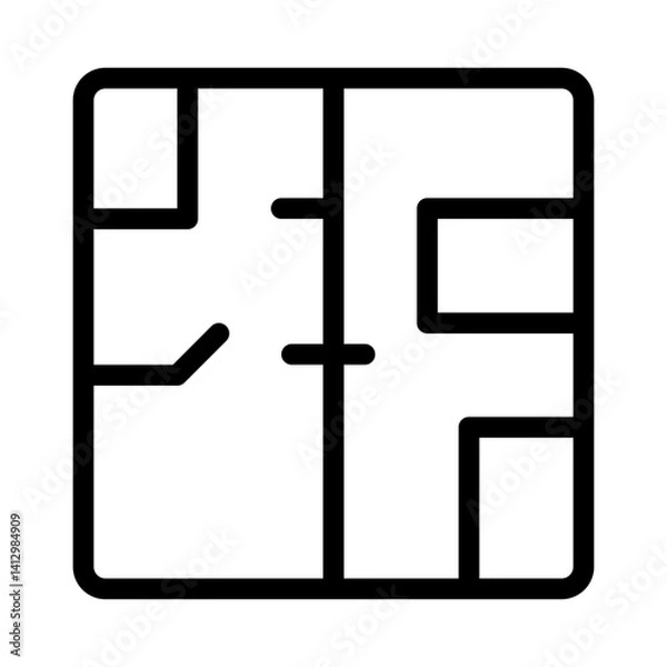 Fototapeta Floor Plan Icon