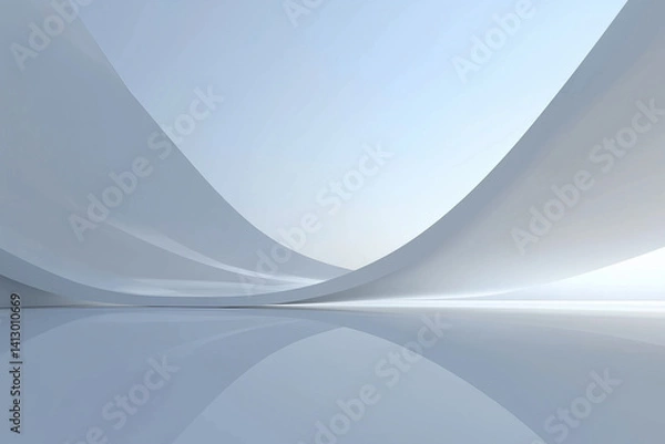 Fototapeta Abstract curve building square background