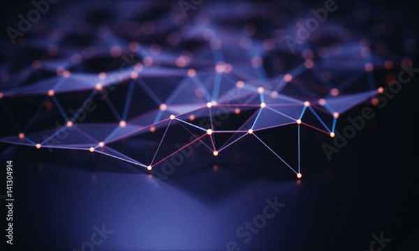 Obraz Połączenie technologii streszczenie tło
