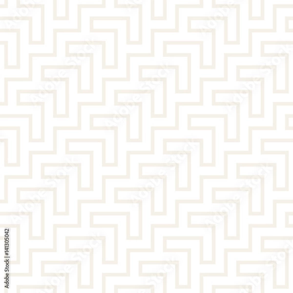 Obraz Maze Tangled Lines Contemporary Graphic. Abstract Geometric Background Design. Vector Seamless Pattern.
