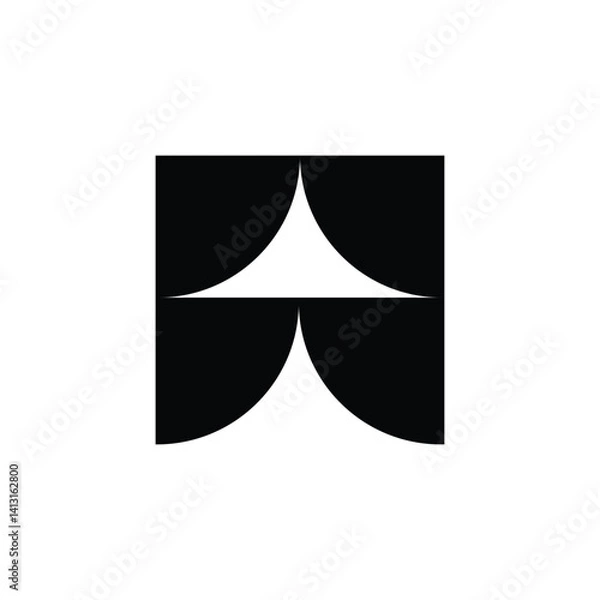 Obraz  abstract geometric shapes and grid