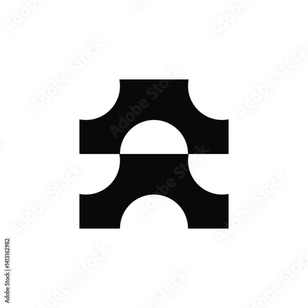 Obraz  abstract geometric shapes and grid