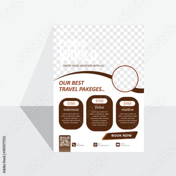 Obraz Travel & vacation template 