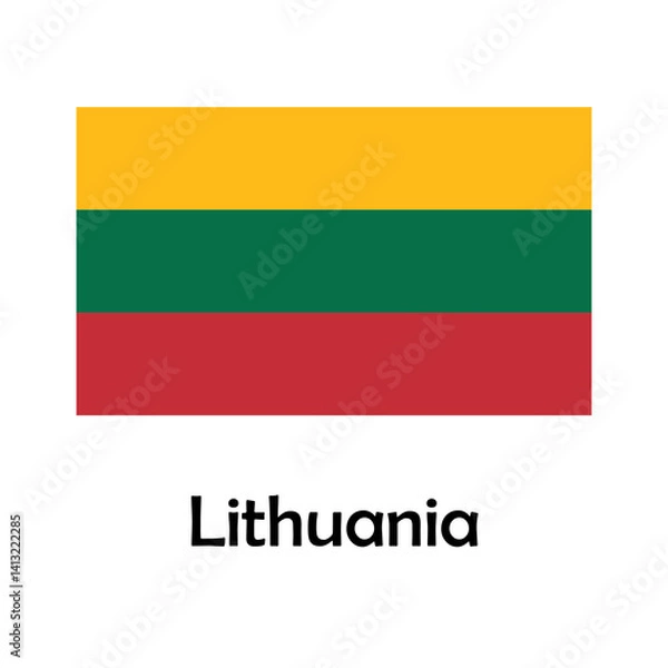 Obraz flag of lithuania