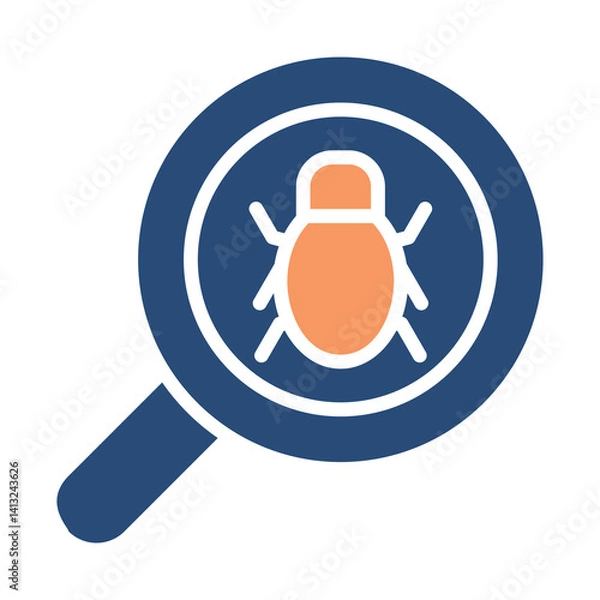 Obraz Scan Icon Two Color Outline Style. Vector Illustration For Graphic Design