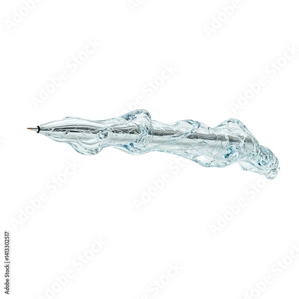 Fototapeta A beautiful pen with white background