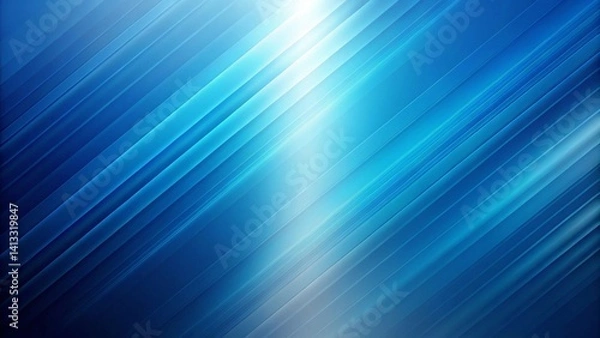 Fototapeta Abstract minimalistic blue gradient background with clean lines