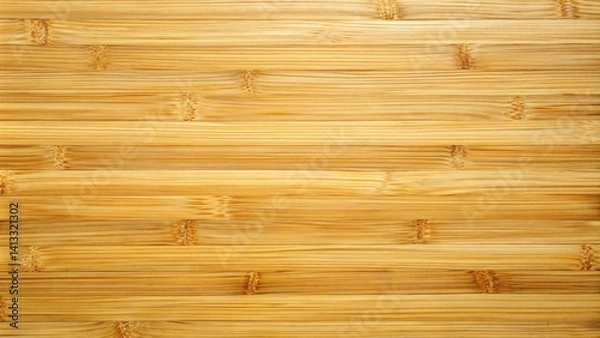 Obraz Modern bamboo table surface with light yellow tones, smooth grained texture