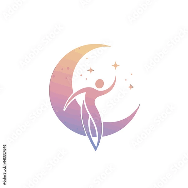 Fototapeta Reaching for the Stars A Dreamer's Embrace