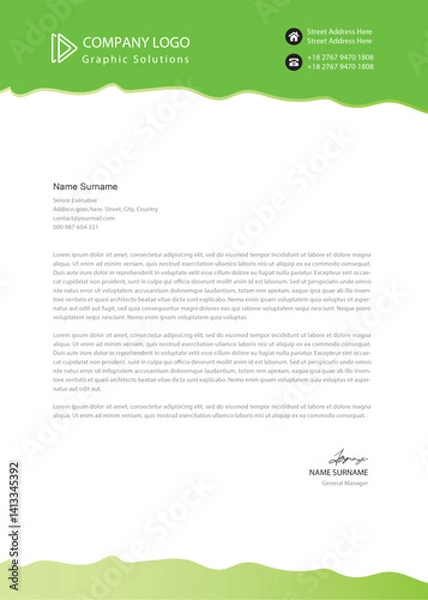 Obraz Business letterhead template
