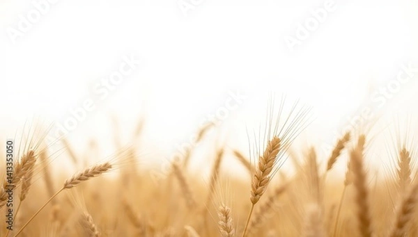 Obraz Golden Wheat Field at Harvest Time