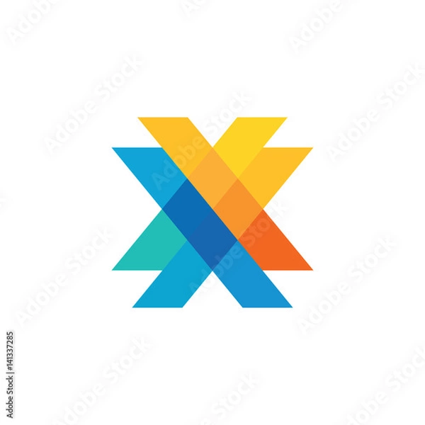 Obraz Creative Letter X Logo Concept Vector Eps10
