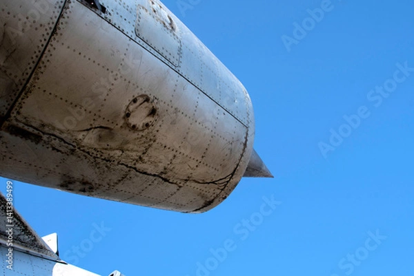 Obraz Detail of an old abandoned military plane	