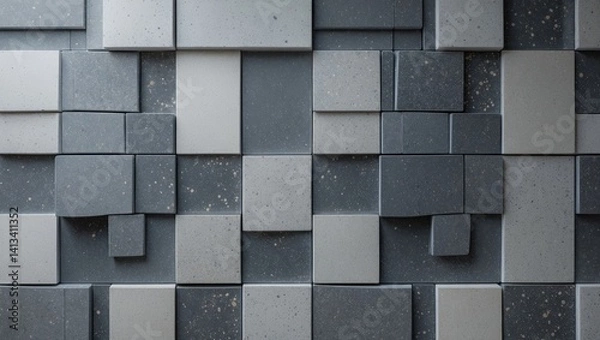 Obraz Chic and Detailed Design of Square Marble Mosaic Texture