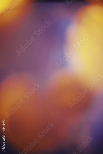 Fototapeta gradient background, free space, gold, purple. Glowing light for cover, technology banner, web design