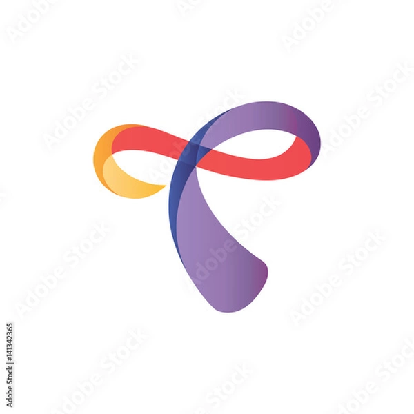 Obraz Creative Letter T Logo Concept Vector Eps10