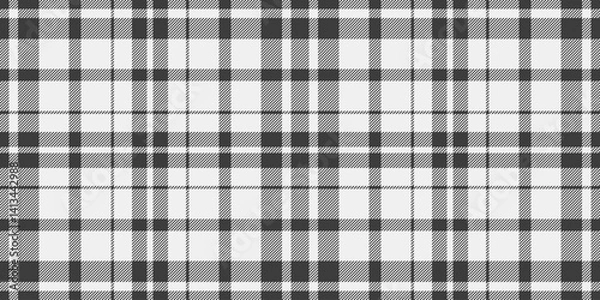 Fototapeta Classic black and white plaid pattern.  Elegant, timeless design perfect for textiles, website backgrounds, or packaging.  Clean lines and subtle texture create a sophisticated aesthetic.