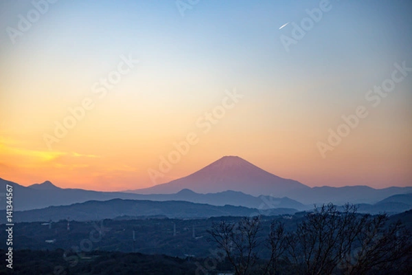 Obraz 湘南平から眺める富士山