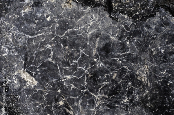 Obraz Abstract black stone  background with cracks