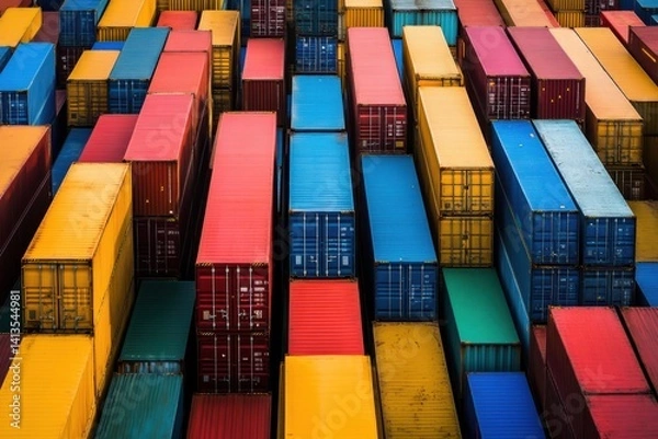 Fototapeta A conceptual image representing the US-China tariff war, featuring a scale with US and Chinese flags on opposite ends symbolizing trade tension.