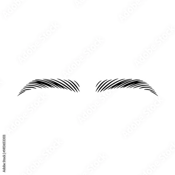 Fototapeta Eyebrows - Vector Graphic Design Element