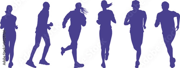 Obraz les coureurs du dimanche