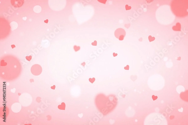 Fototapeta bunch of red hearts floating in the air