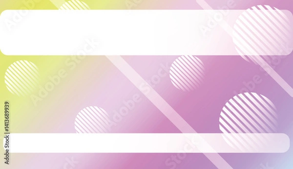 Fototapeta Abstract Shiny Moderns, Lines, Circle, Space for Text. For Business Presentation Wallpaper, Flyer, Cover. Vector Illustration with Color Gradient.