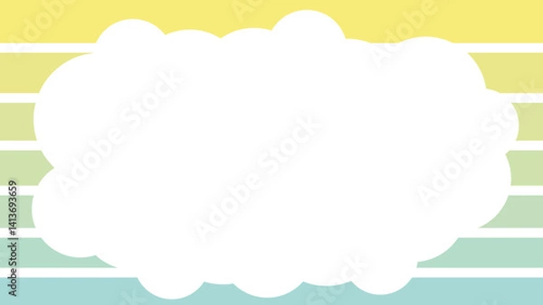 Obraz ストライプとグラデーションのフレーム