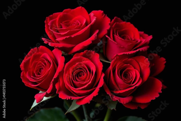 Fototapeta bunch of red roses sitting on top of a table11