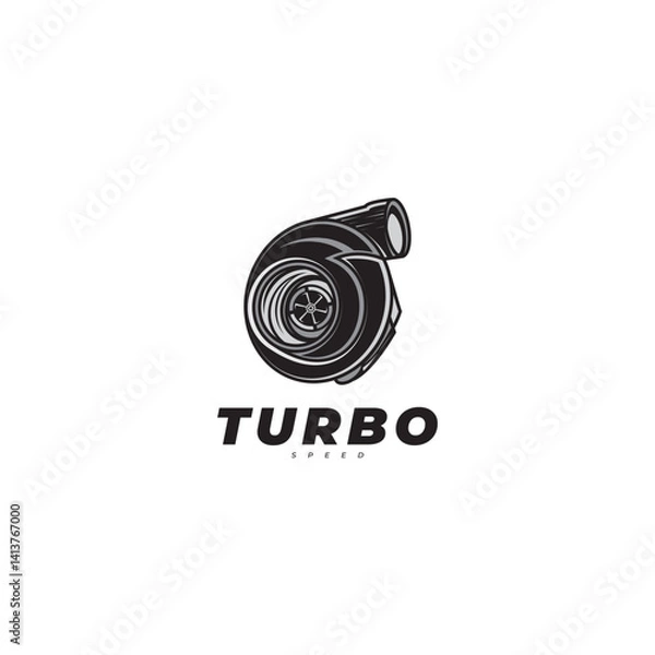 Fototapeta Logo Turbo Performance Automotive Designs Vector. Logo inspiration. 