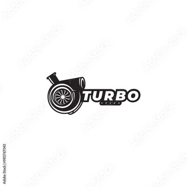 Fototapeta Logo Turbo Performance Automotive Designs Vector. Logo inspiration. 