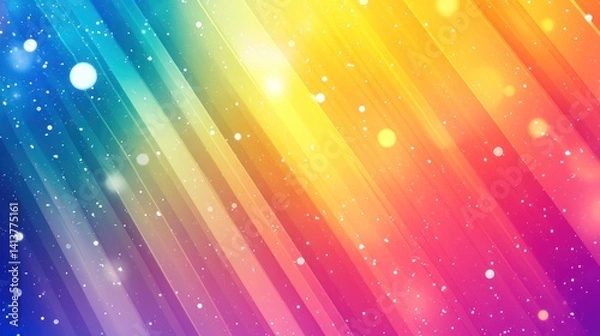 Obraz Vibrant Rainbow Hues Abstract Background