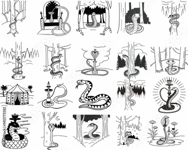 Obraz Shesha Line art Designs