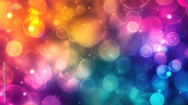 Obraz Vibrant Bokeh Background: A Symphony of Colors