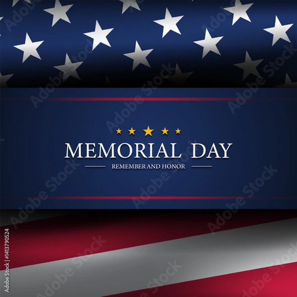 Obraz Memorial day background design