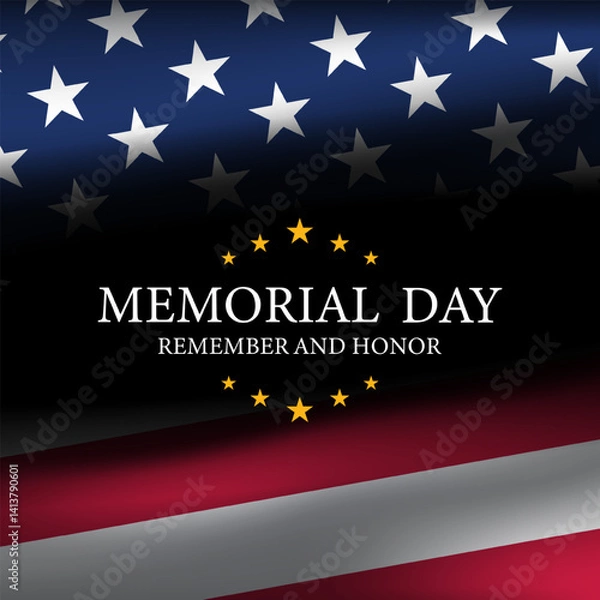Obraz Memorial day background design