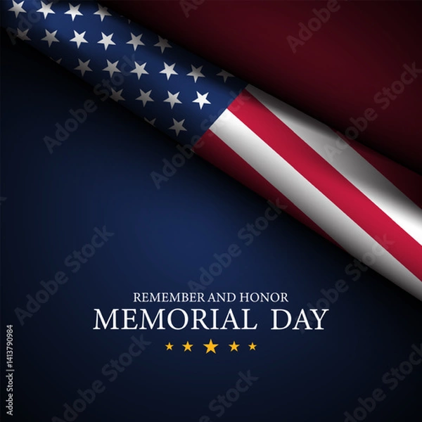 Obraz Memorial day background design