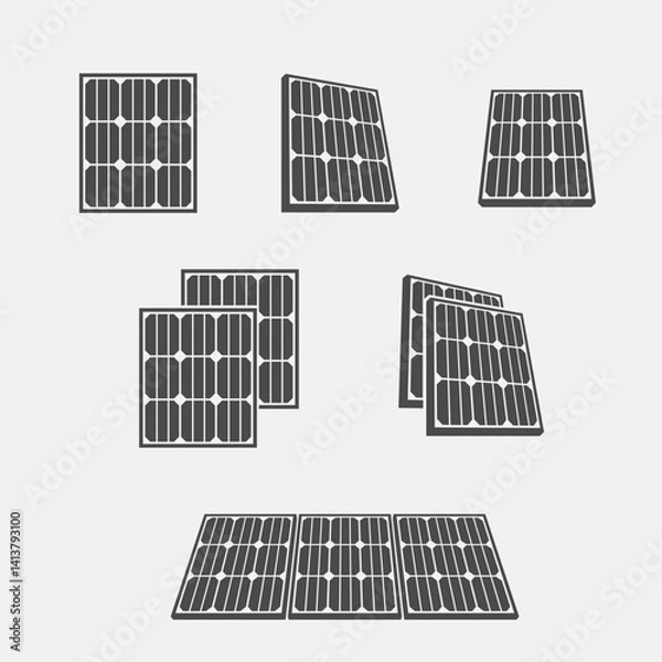 Fototapeta Solar panel objects