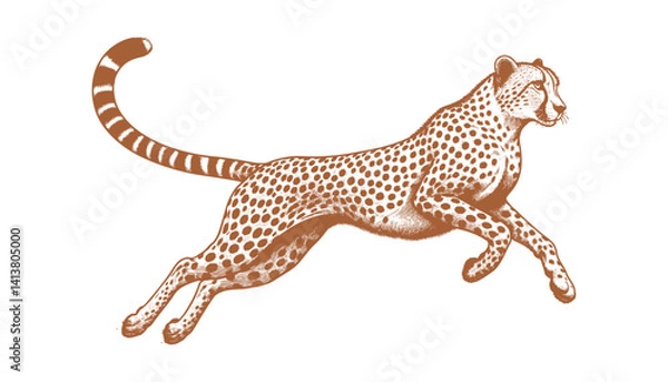 Fototapeta Cheetah vector