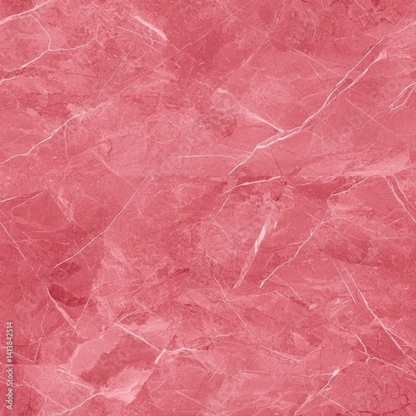 Fototapeta A textured pink marble background featuring subtle veins and variations in color, for design and decor projects.