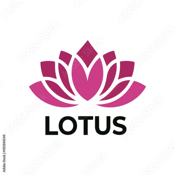 Obraz A lotus and flower logo