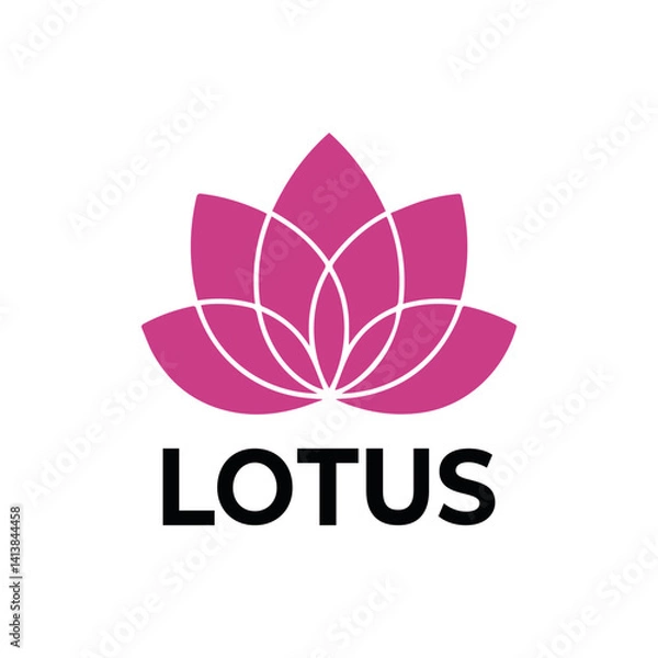 Obraz A lotus and flower logo