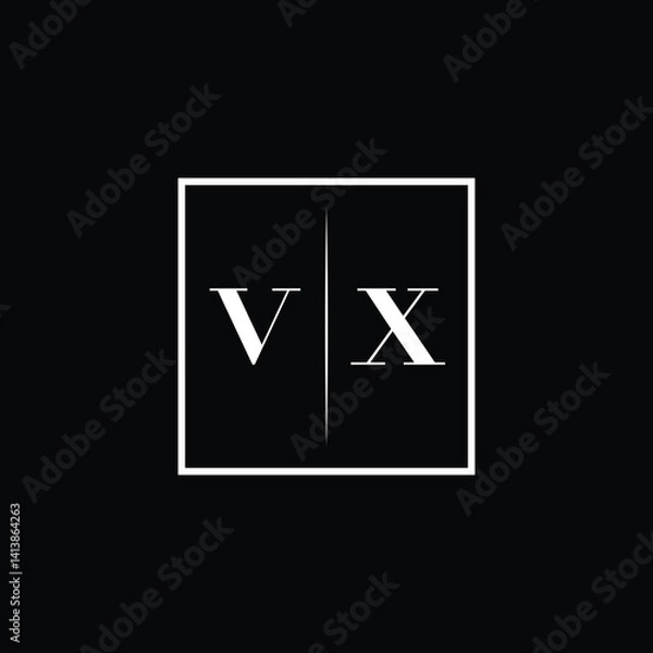 Fototapeta Minimalist Typography Logo